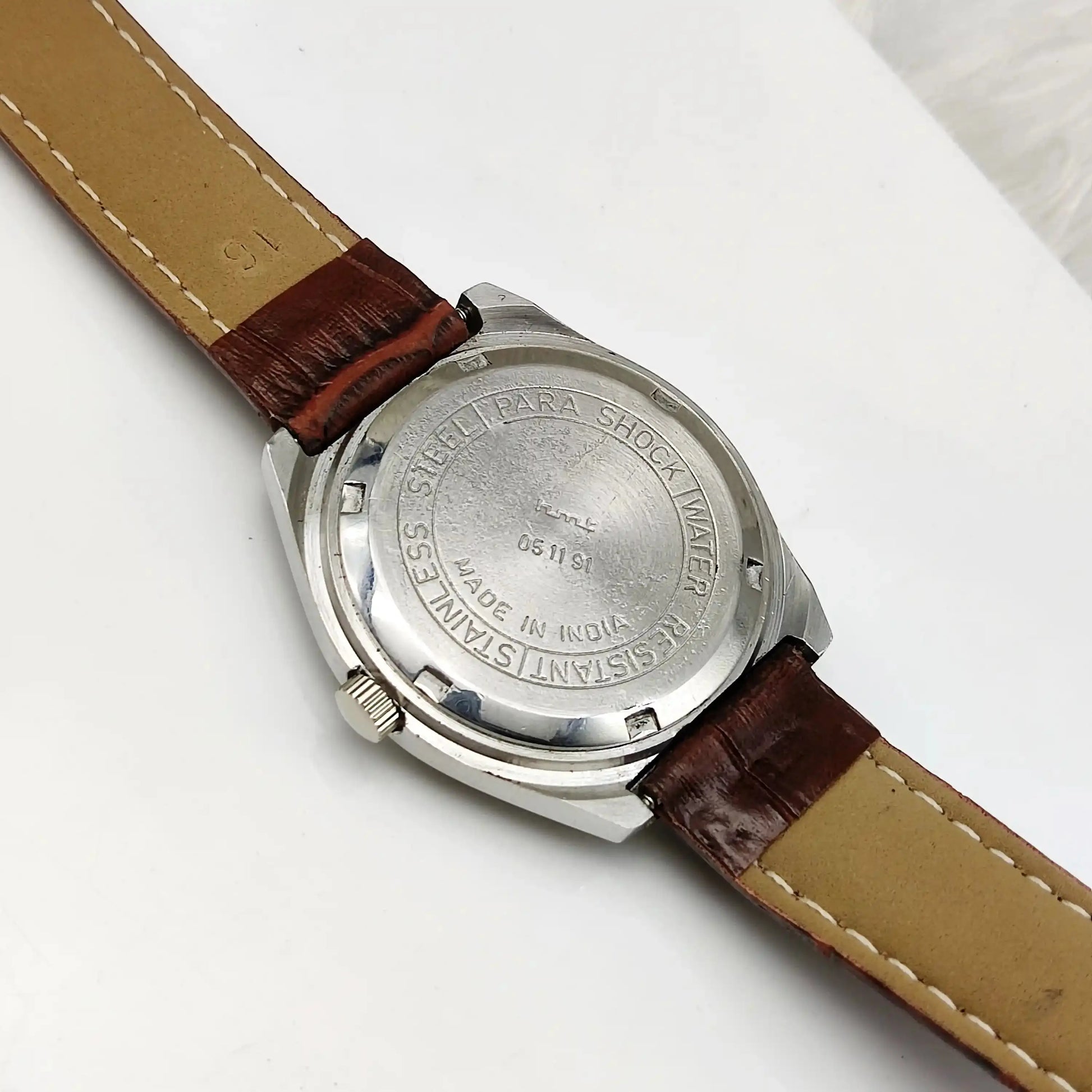 HMT Himalaya 17 Jewels Stick Indices Silver Dial Handwinding Watch