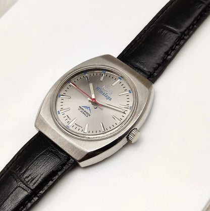 HMT Himalaya Handwinding 17 Jewels Stick Indices Silver Dial