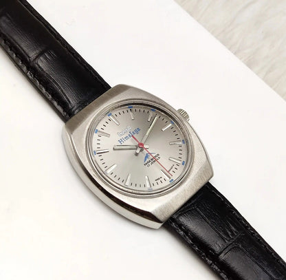 HMT Himalaya Handwinding 17 Jewels Stick Indices Silver Dial