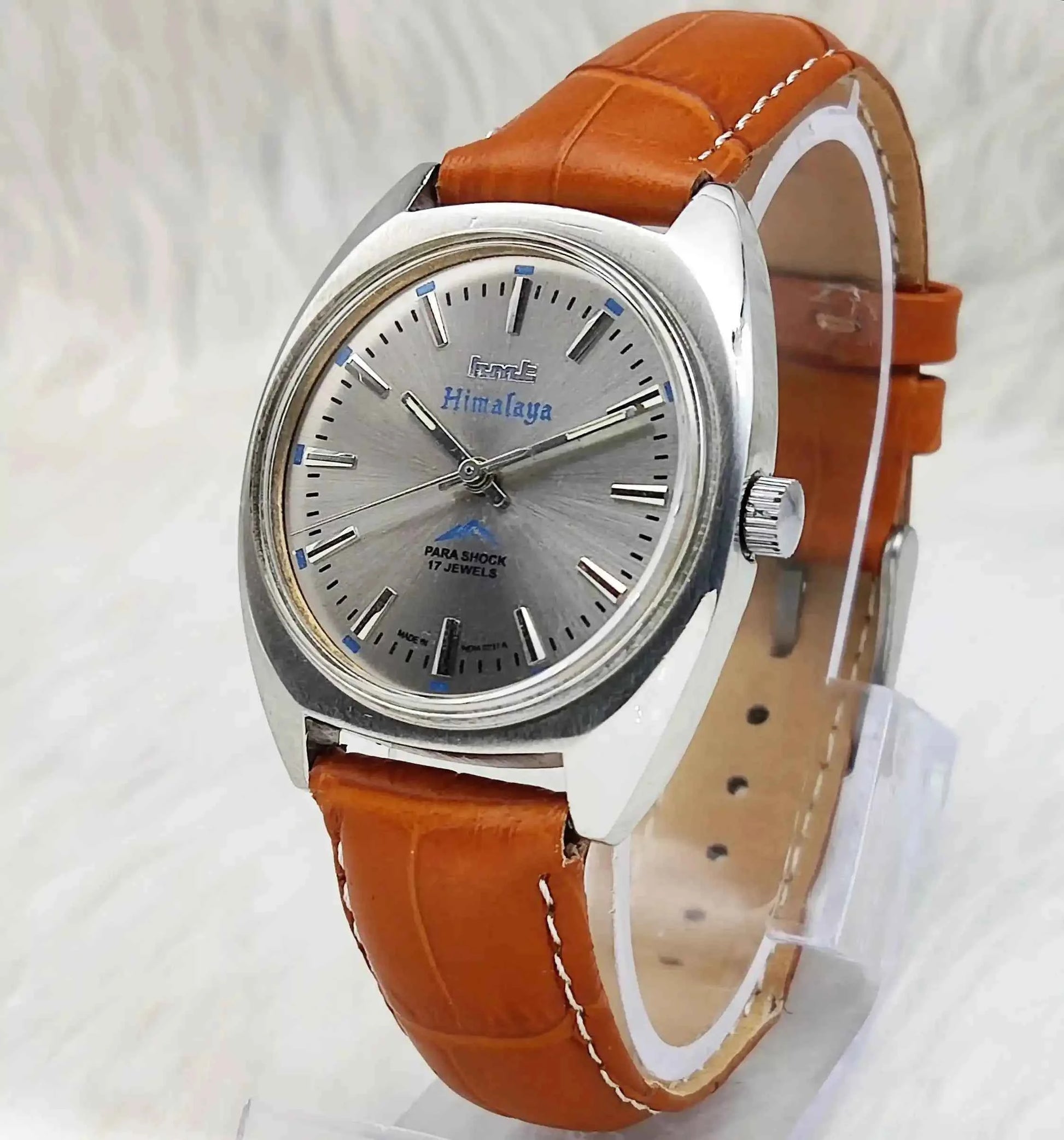 HMT Himalaya 17 Jewels Gray Dial Handwinding Watch