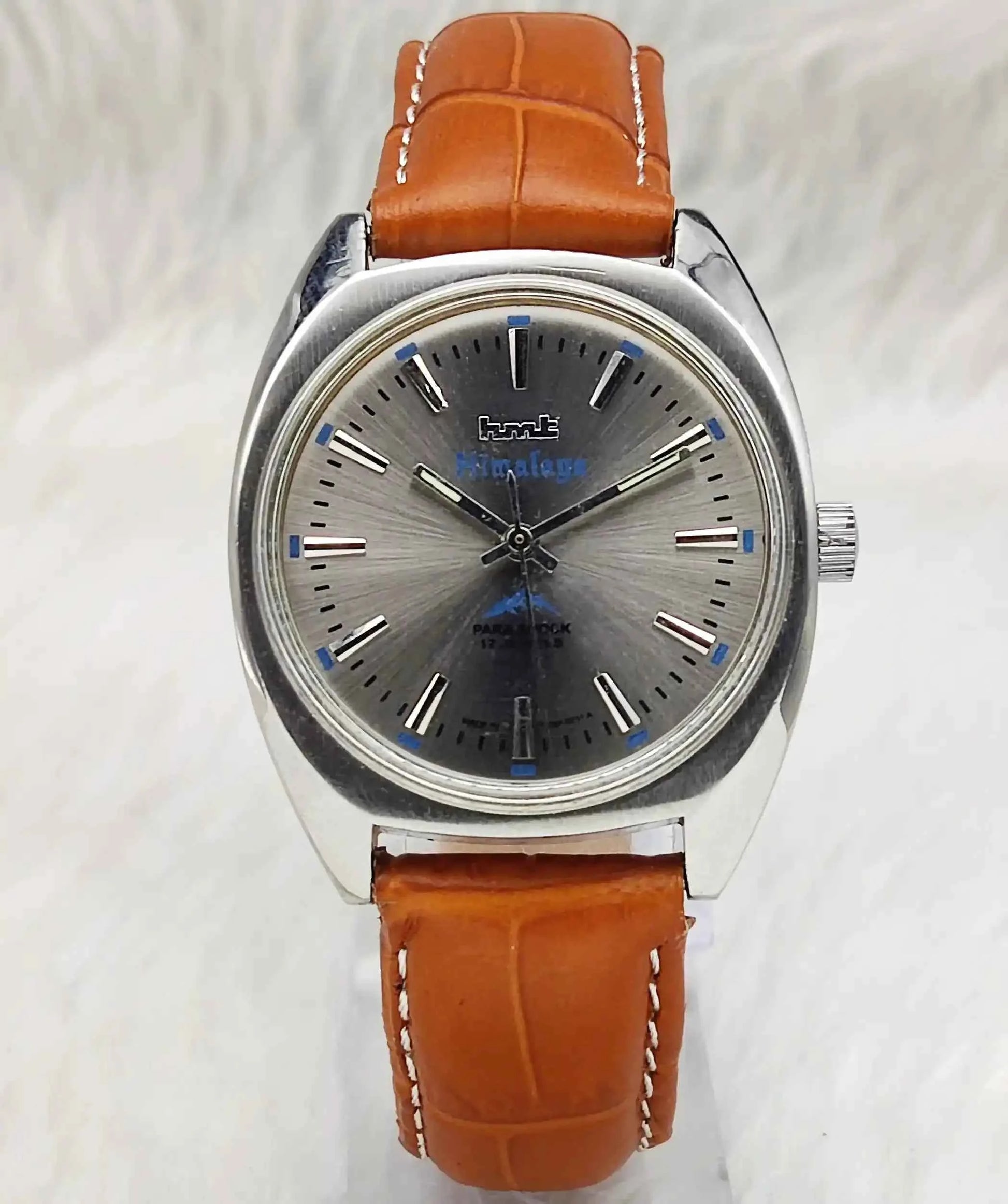 HMT Himalaya 17 Jewels Gray Dial Handwinding Watch for Timeless Elegance
