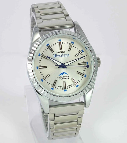 HMT Himalaya Silver Dial Transparent Back Mechanical Handwinding Men's Watch 0231 Discover-Diamonds