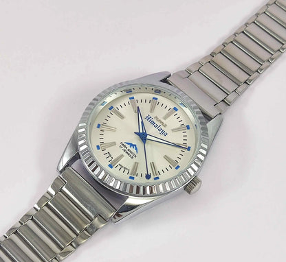 HMT Himalaya Silver Dial Transparent Back Mechanical Handwinding Men's Watch 0231 Discover-Diamonds