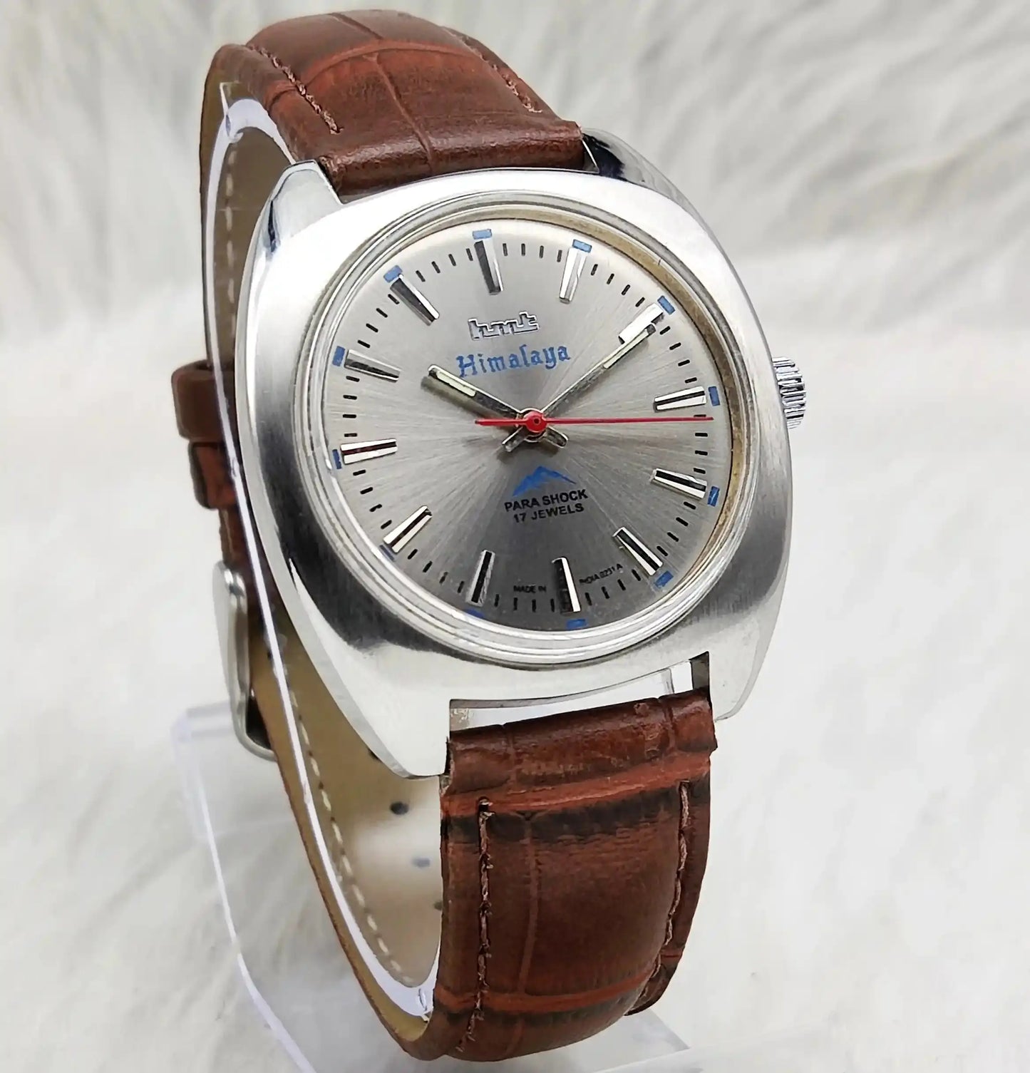 HMT Himalaya Silver Stick Indices Dial 17 Jewels
