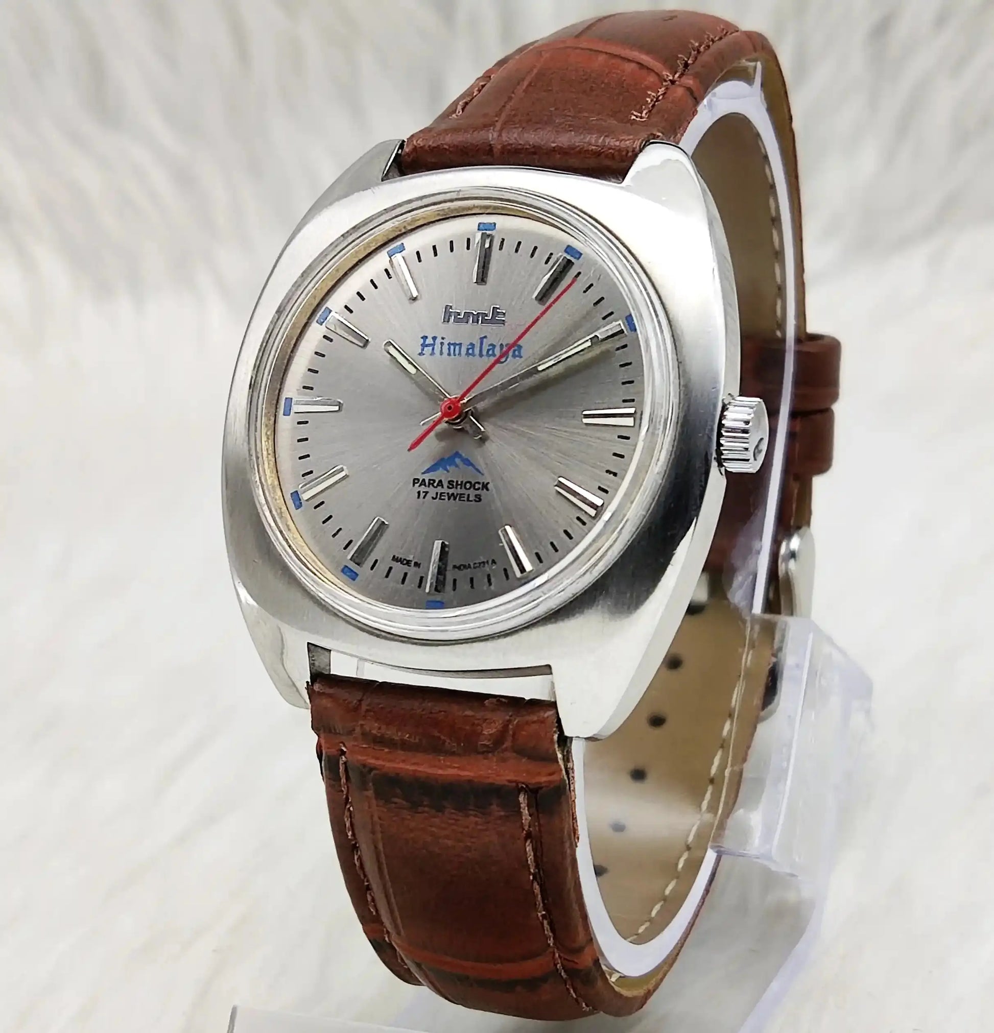 HMT Himalaya Silver Stick Indices Dial 17 Jewels