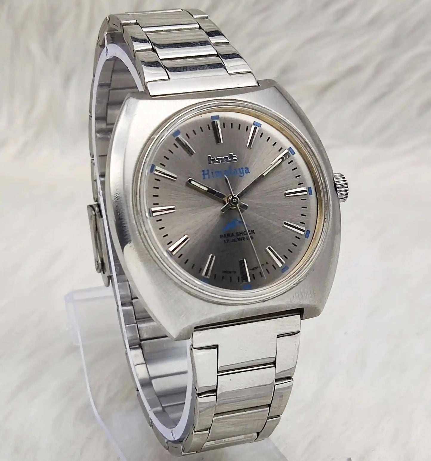 HMT Himalaya Silver Stick Indices Dial Handwinding