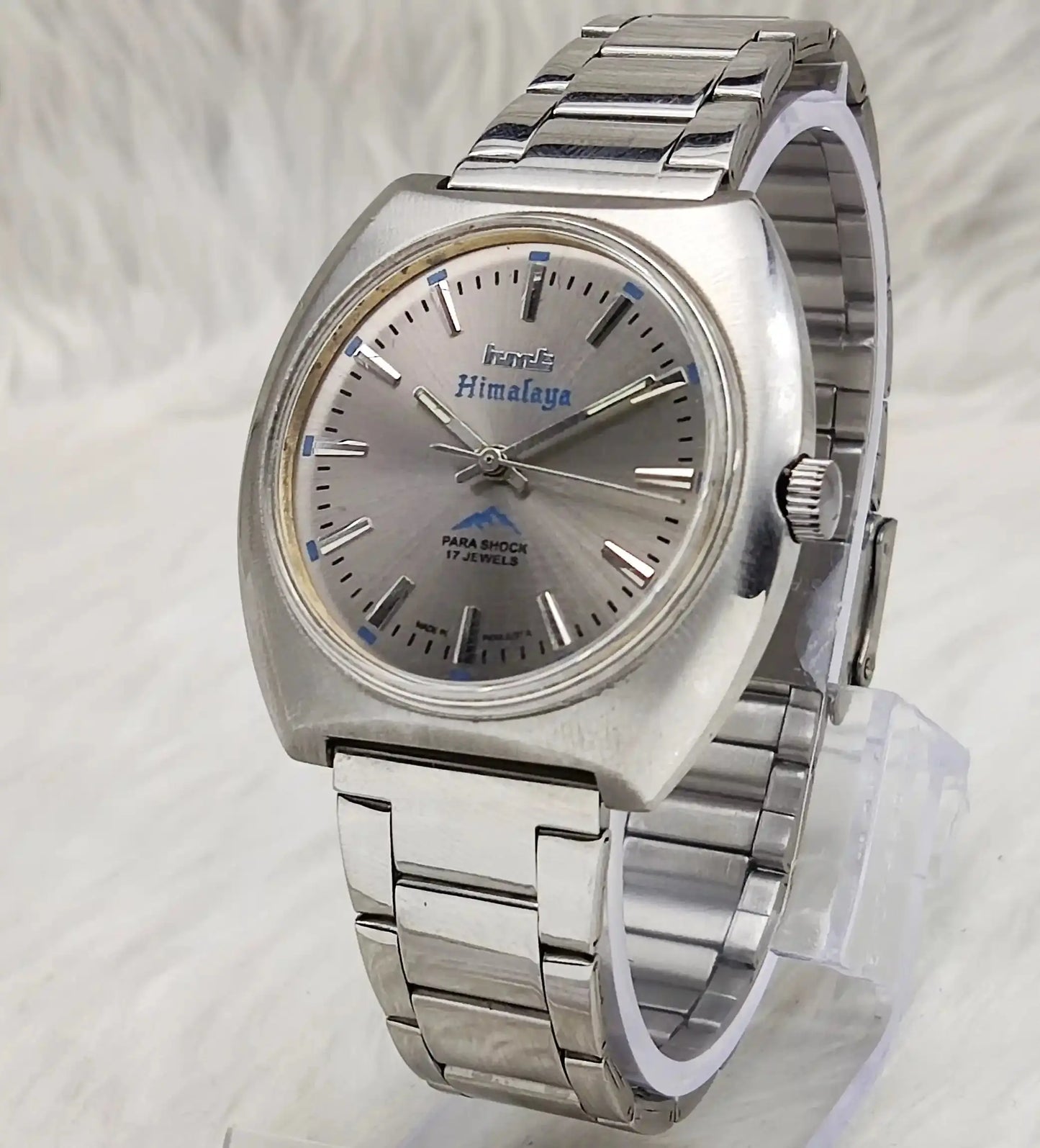 HMT Himalaya Silver Stick Indices Dial Handwinding