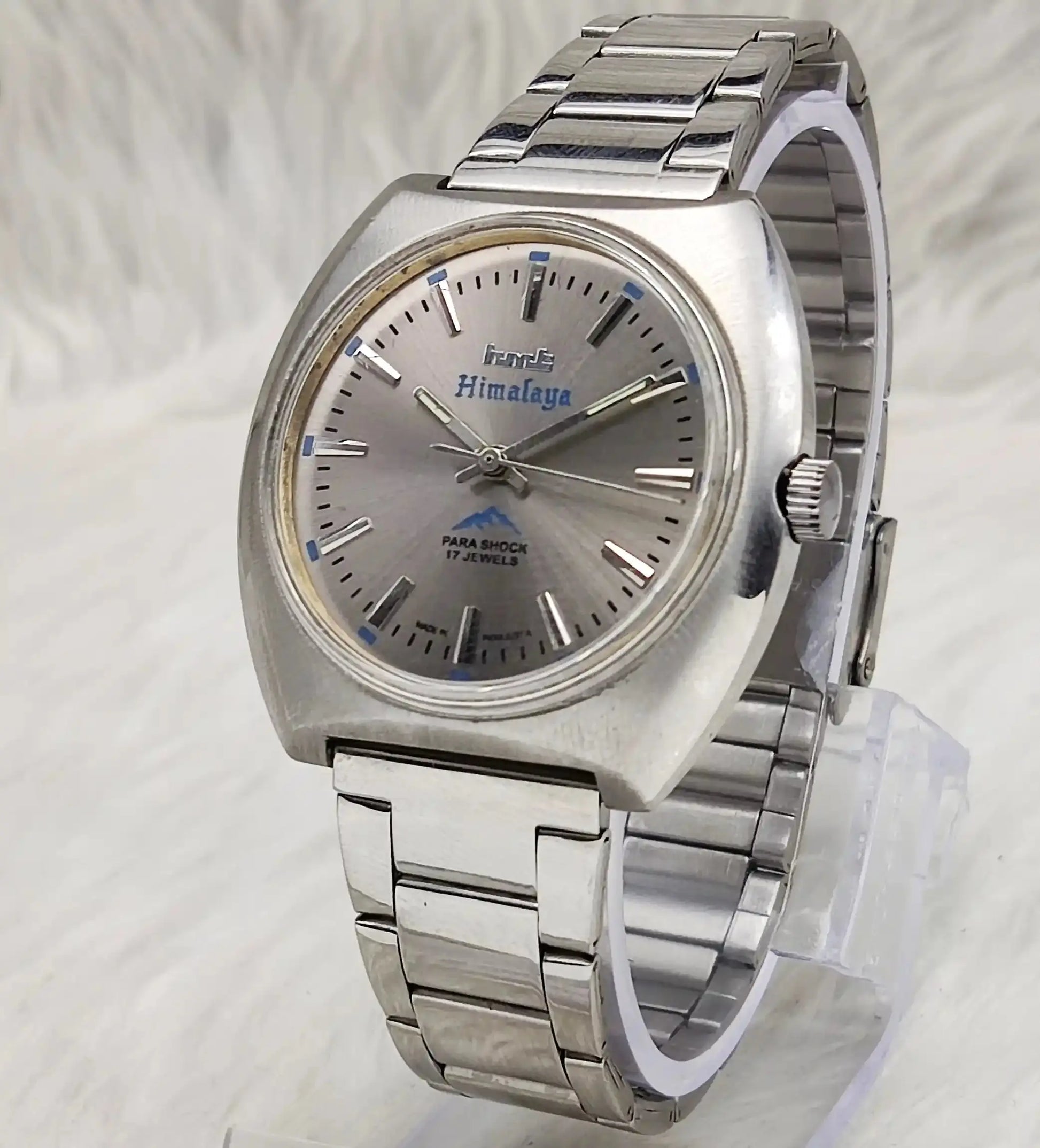 HMT Himalaya Silver Stick Indices Dial Handwinding