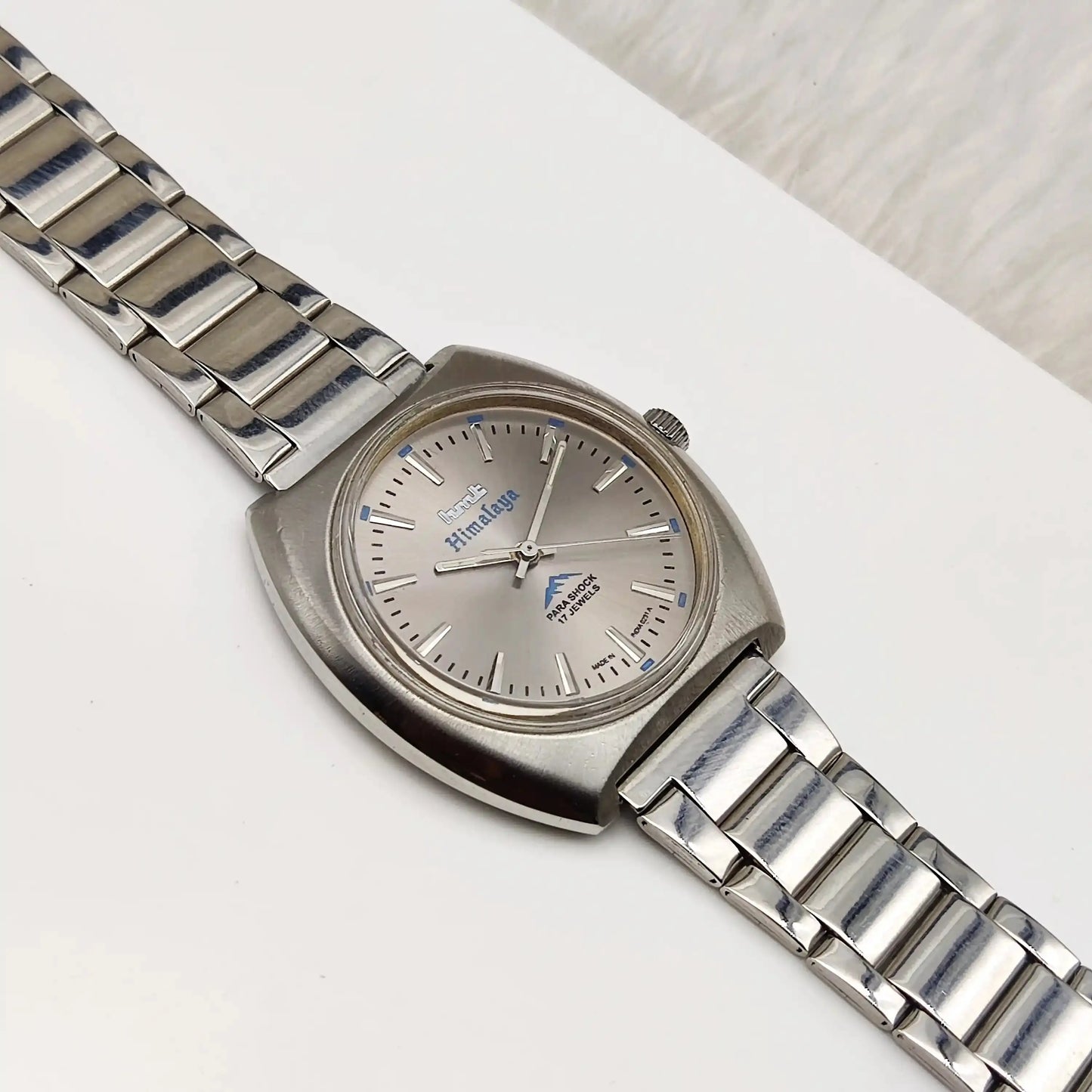 HMT Himalaya Silver Stick Indices Dial Handwinding