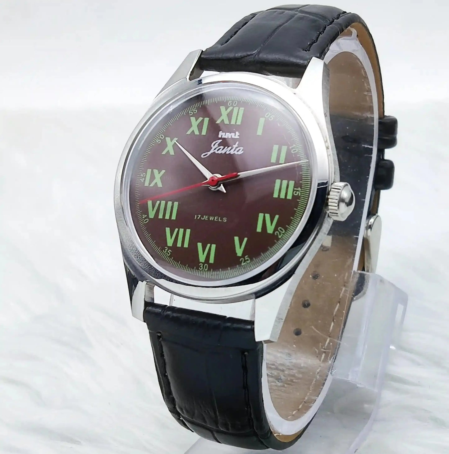 HMT Janata 17 Jewels Brown Dial Handwinding Transparent Back