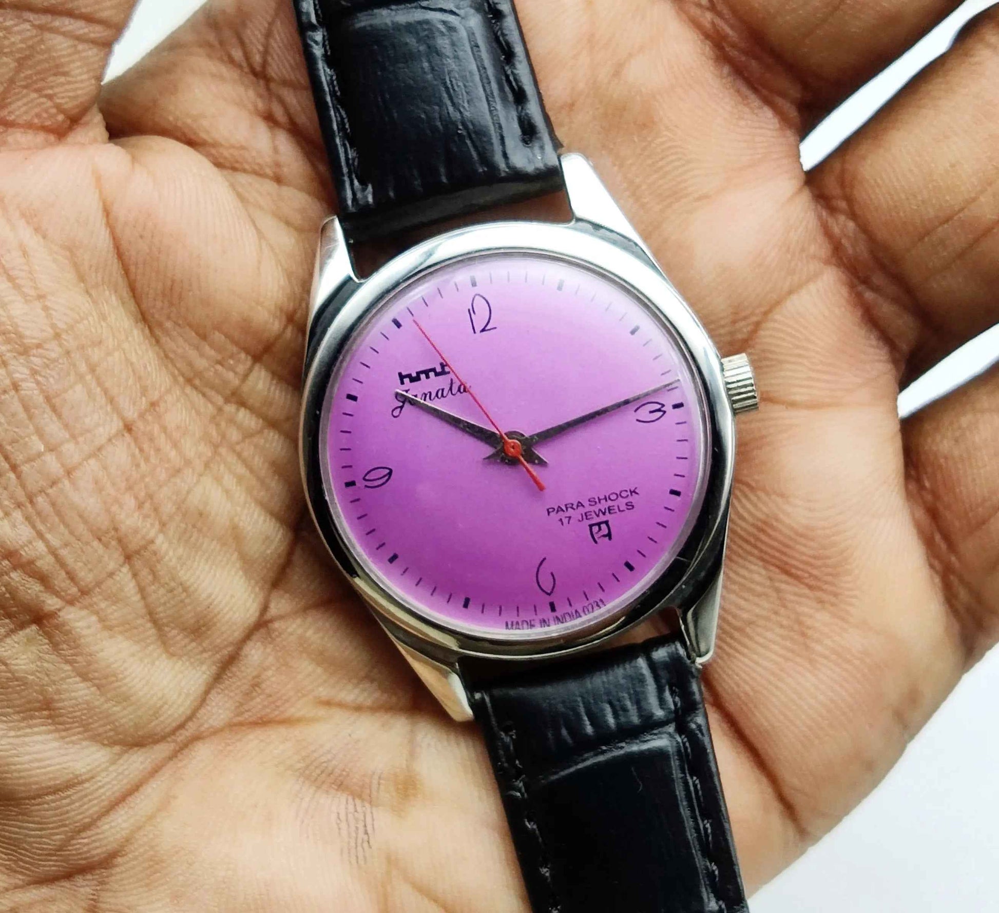 HMT Janata 17 Jewels Men's Watch Purple Dial Handwinding