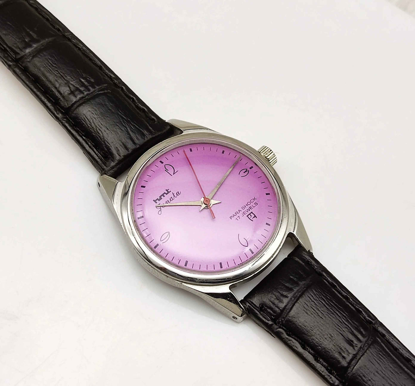 HMT Janata 17 Jewels Men's Watch Purple Dial Handwinding