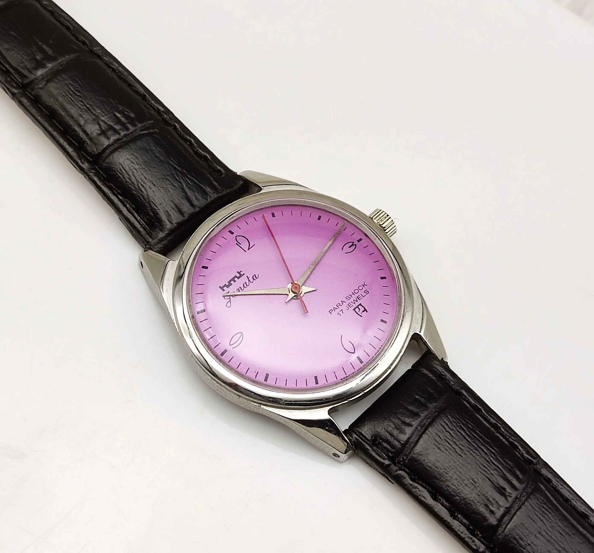 HMT Janata 17 Jewels Men's Watch Purple Dial Handwinding