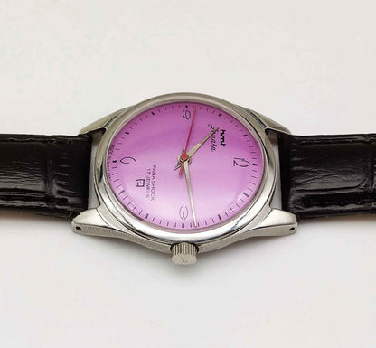 HMT Janata 17 Jewels Men's Watch Purple Dial Handwinding