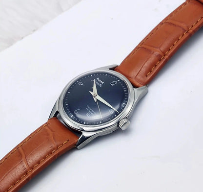 HMT Janata 17 Jewels Para Shock Black Dial Handwinding Watch Discover-Diamonds Physical