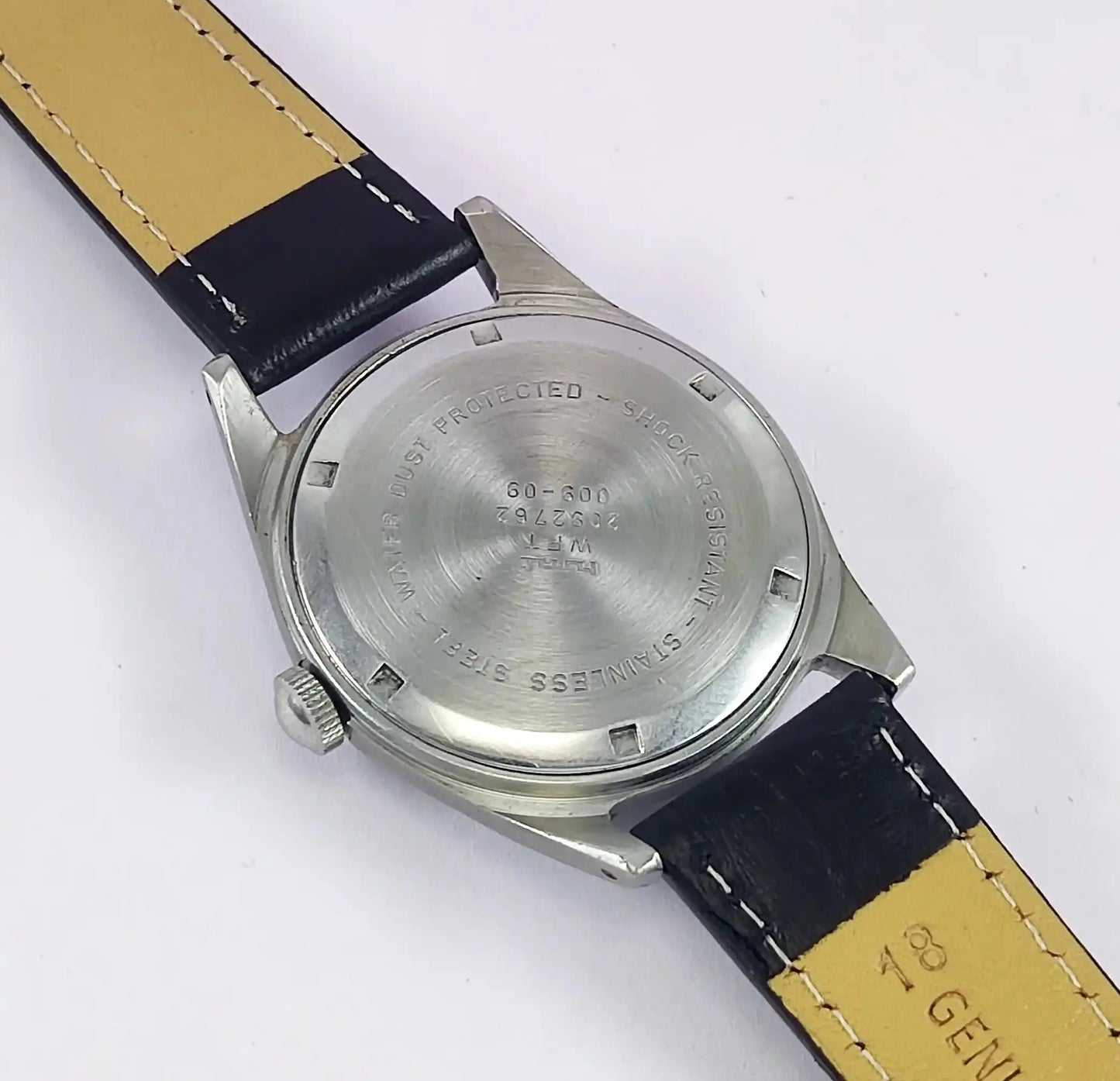 HMT Janata Apple Green Dial Para Shock 17 Jewels Mechanical Handwinding Men's Wrist Watch 0231 Discover-Diamonds