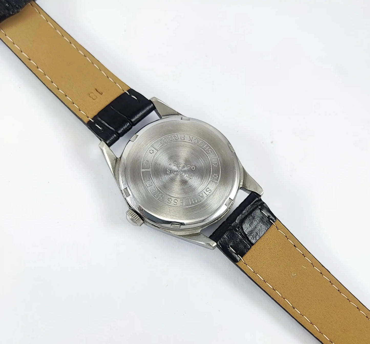 HMT Janata Arabic Font Para Shock 17 Jewels Green Dial Handwinding Discover-Diamonds Physical