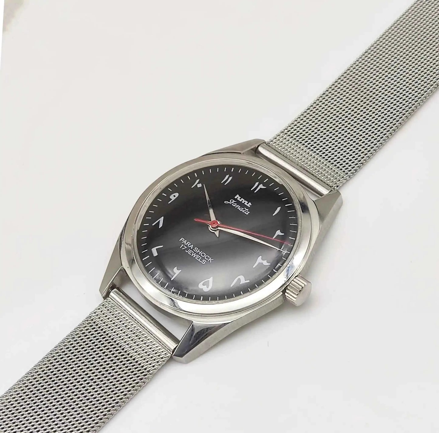 HMT Janata Arabic/Urdu Font Black Dial 17 Jewels 0231 Transparent Back