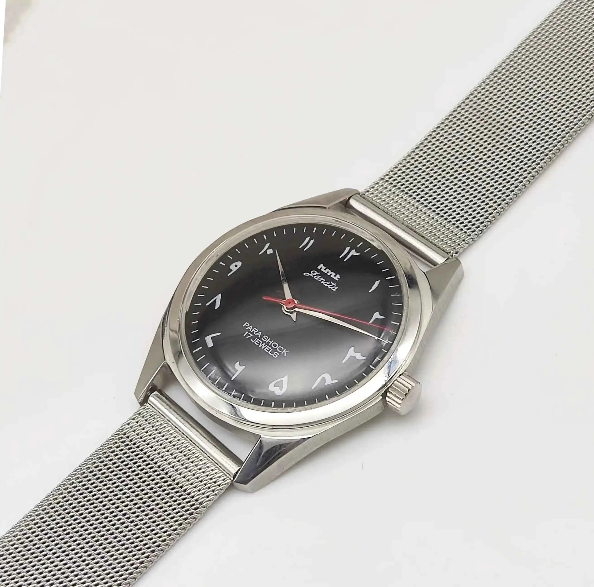 HMT Janata Arabic/Urdu Font Black Dial 17 Jewels 0231 Transparent Back