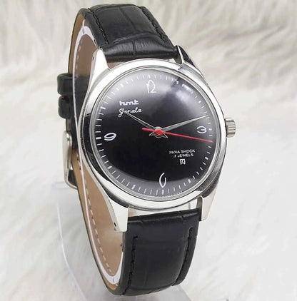 HMT Janata Black Dail Handwinding 17 Jewels Para Shock 0231