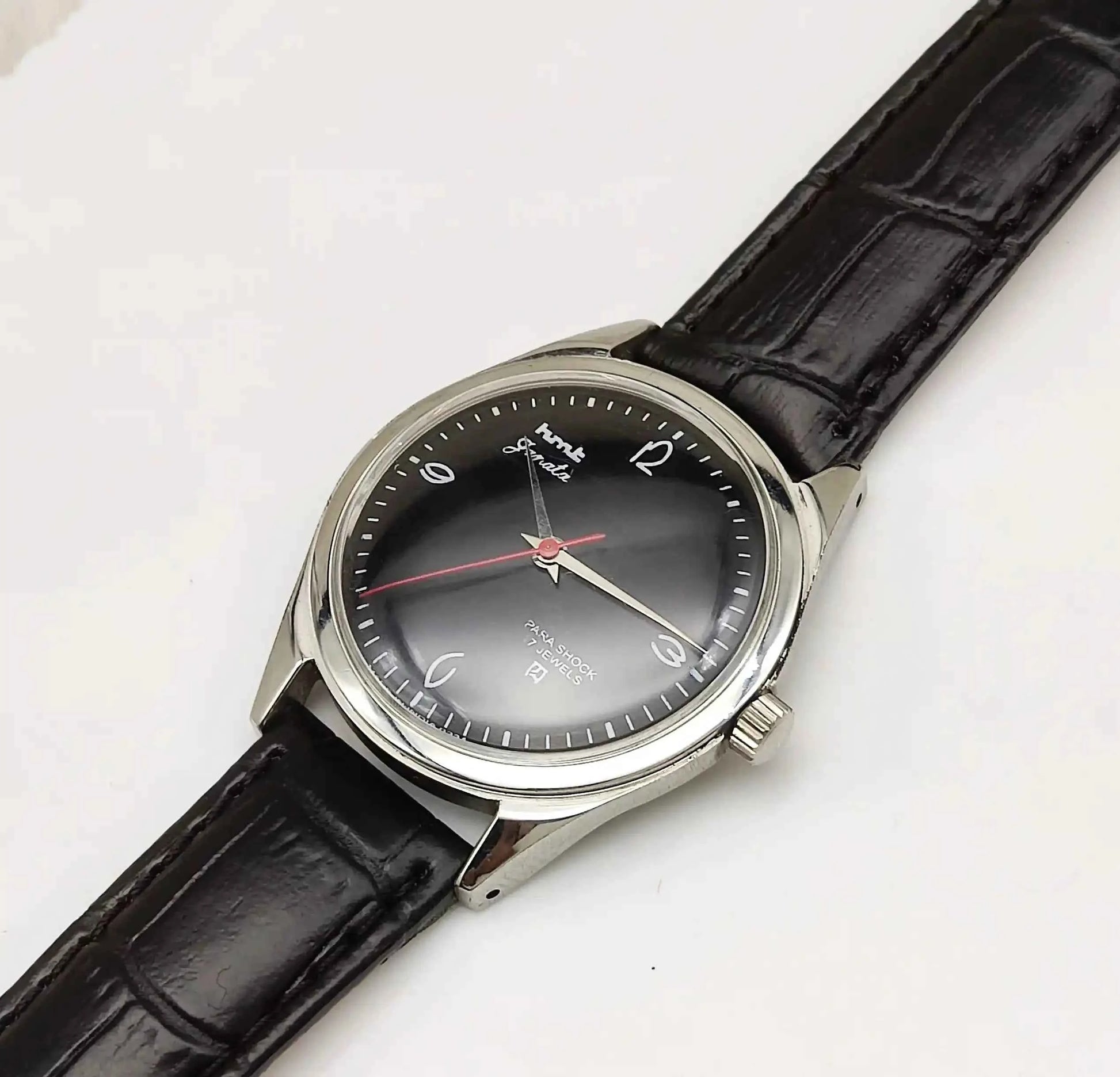 HMT Janata Black Dail Handwinding 17 Jewels Para Shock 0231