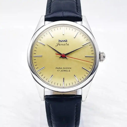 HMT Janata Cream Color Dial 17 Jewels Handwinding Men's Watch Discover-Diamonds Physical
