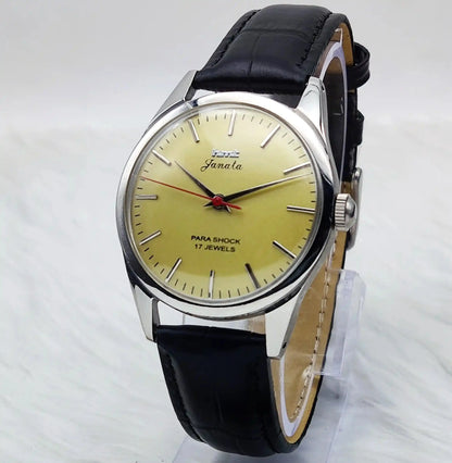 HMT Janata Cream Color Dial 17 Jewels Handwinding Men's Watch Discover-Diamonds Physical