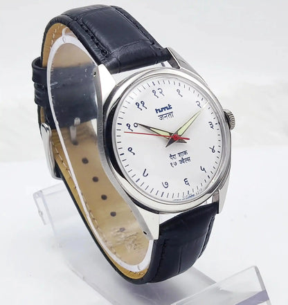 HMT Janata Devanagari Font Mechanical Handwinding 17 Jewels Para Shock Discover-Diamonds Physical