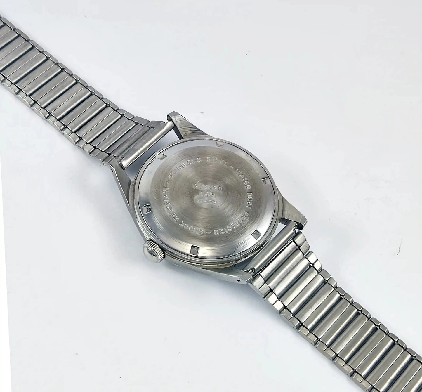 HMT Janata Devanagari Font Para Shock 17 Jewels White Silver Dial Mechanical Handwinding Discover-Diamonds Physical