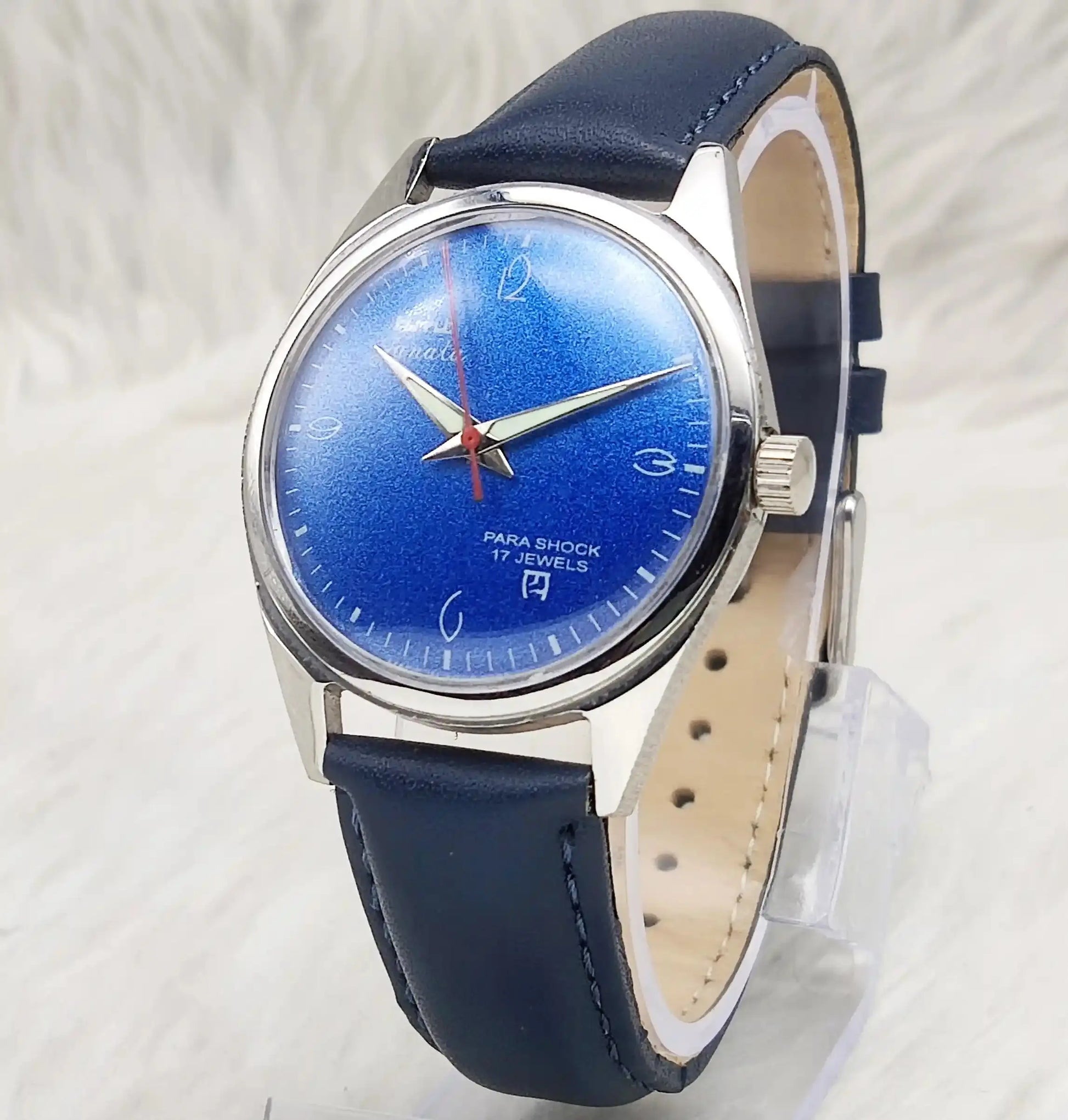 HMT Janata English Numerals Blue Dial Handwinding