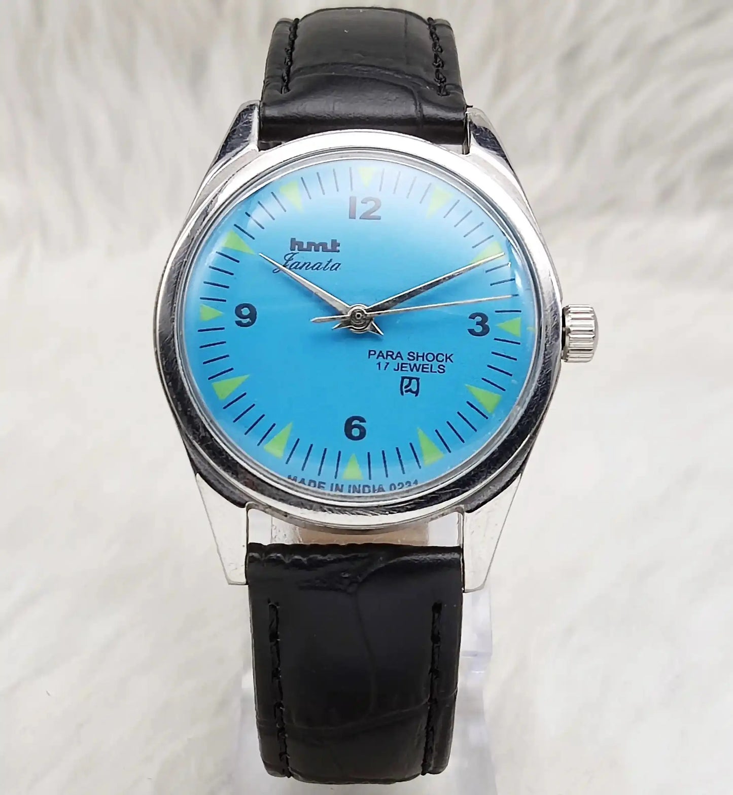 HMT Janata English Numerals Sky Blue Dial Handwinding