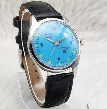 HMT Janata English Numerals Sky Blue Dial Handwinding