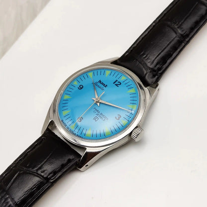 HMT Janata English Numerals Sky Blue Dial Handwinding