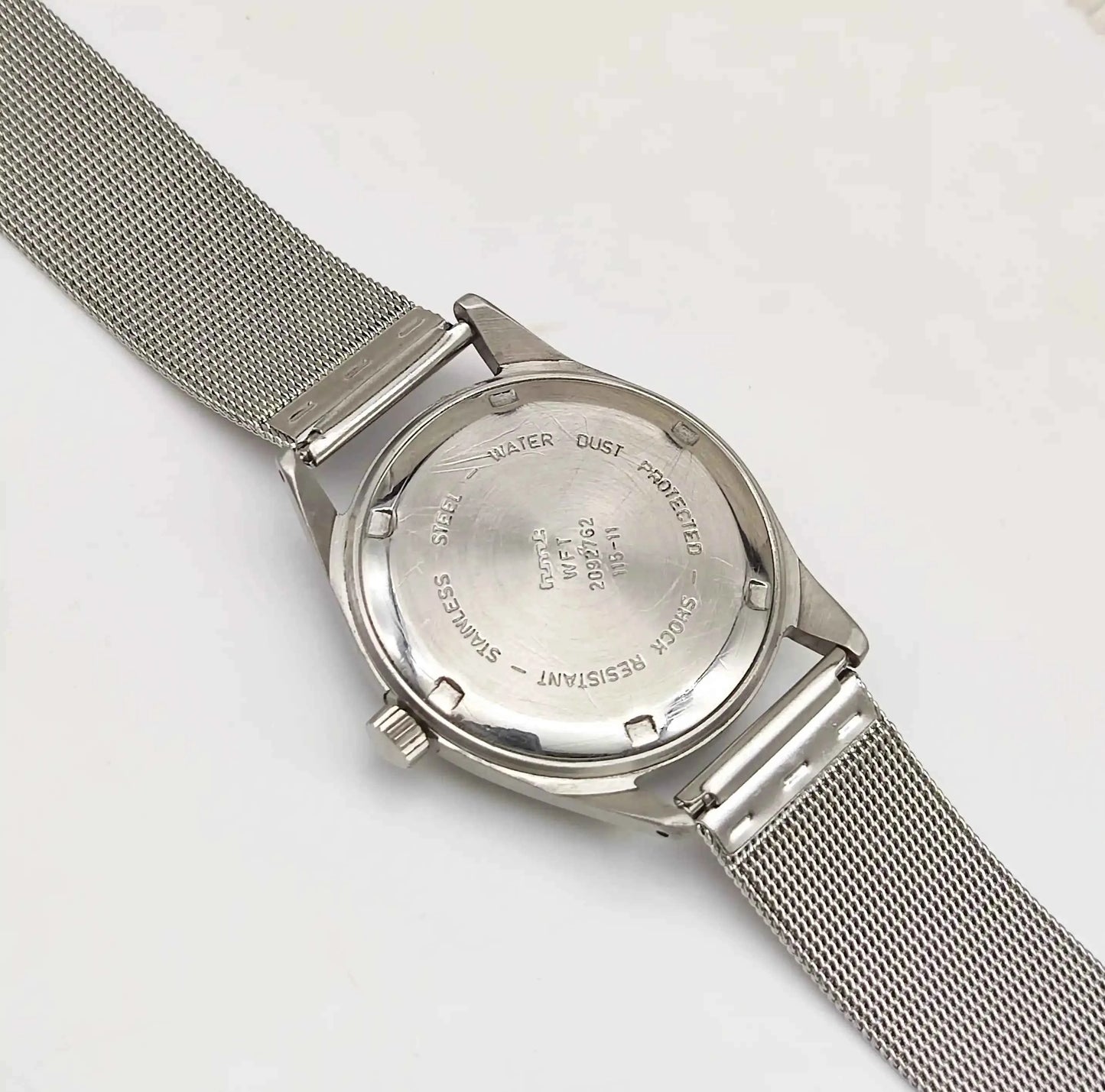 HMT Janata English Purple Dail 17 Jewels Mechanical Handwinding 0231
