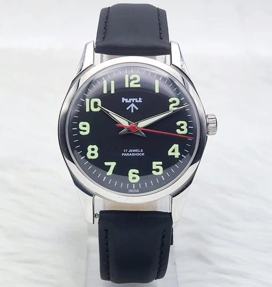 HMT Janata Glow In the Dark Para Shock 17 Jewels Handwinding