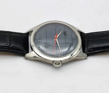 HMT Janata Gray Dial Devanagari Font 17 Jewels Handwinding Men's Watch Discover-Diamonds Physical