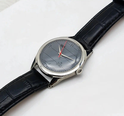 HMT Janata Gray Dial Devanagari Font 17 Jewels Handwinding Men's Watch Discover-Diamonds Physical