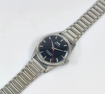 HMT Janata Para Shock 17 Jewels Black Dial Mechanical Handwinding Discover-Diamonds Physical
