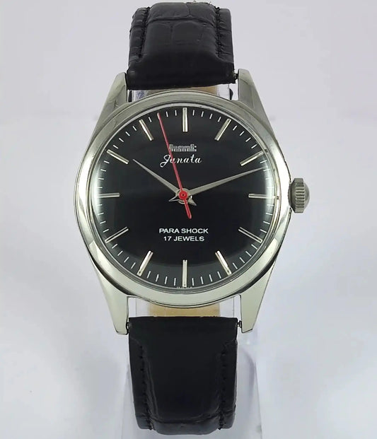 HMT Janata Para Shock 17 Jewels Black Dial Men's  Watch Discover-Diamonds