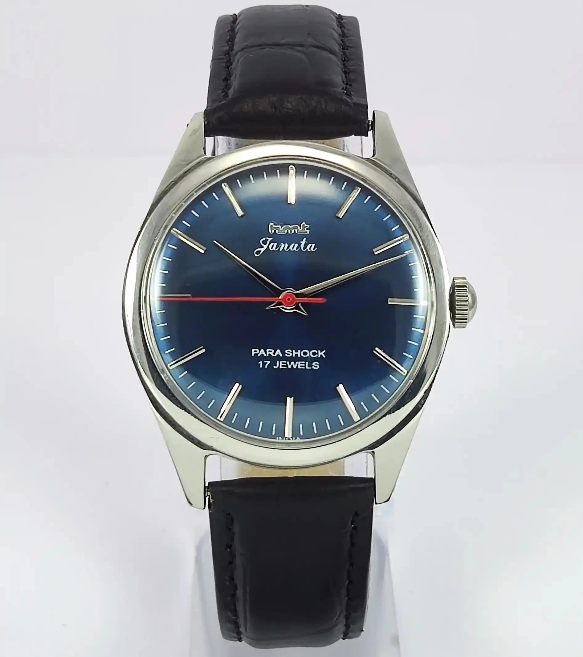 HMT Janata Para Shock 17 Jewels Blue Dial Men's  Watch Discover-Diamonds