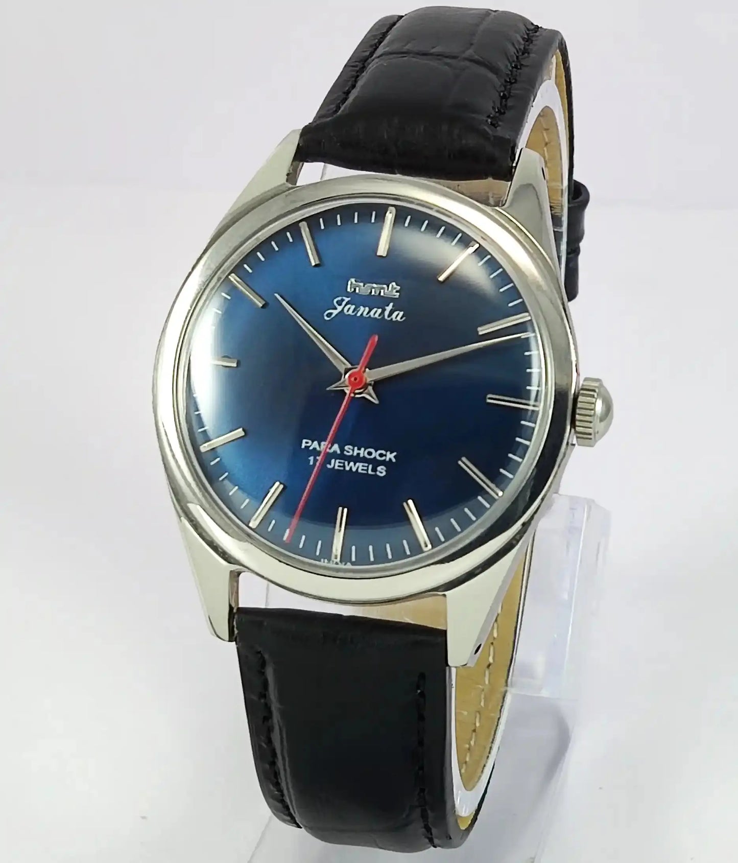 HMT Janata Para Shock 17 Jewels Blue Dial Men's  Watch Discover-Diamonds