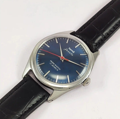 HMT Janata Para Shock 17 Jewels Blue Dial Men's  Watch Discover-Diamonds