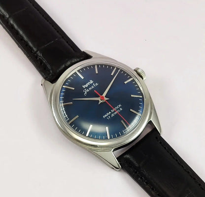 HMT Janata Para Shock 17 Jewels Blue Dial Men's  Watch Discover-Diamonds