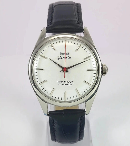 HMT Janata Para Shock 17 Jewels Gray Dial Handwinding Men's Watch Discover-Diamonds