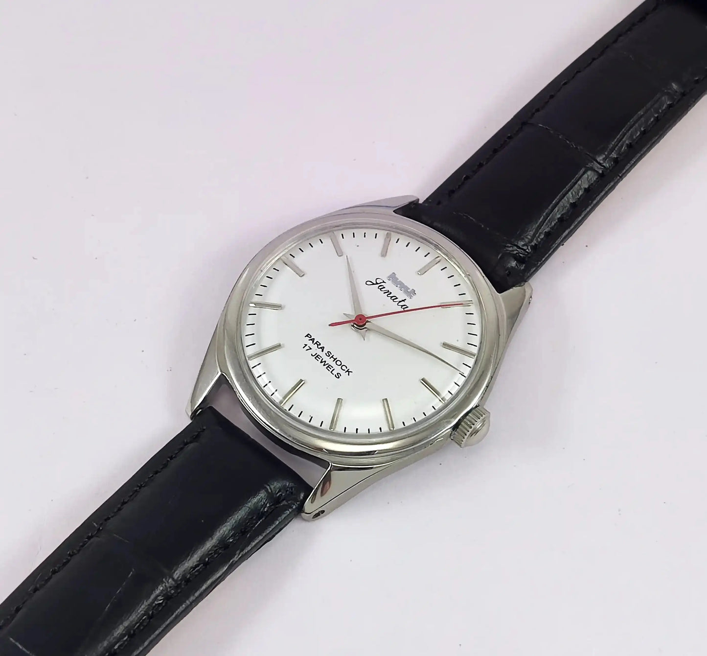 HMT Janata Para Shock 17 Jewels Gray Dial Handwinding Men's Watch Discover-Diamonds