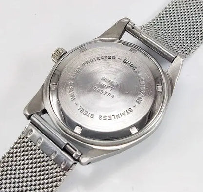 HMT Janata Para Shock 17 Jewels Pink Dial Arabic Numeral Mechanical Handwinding Men's Wrist Watch 0231 Discover-Diamonds