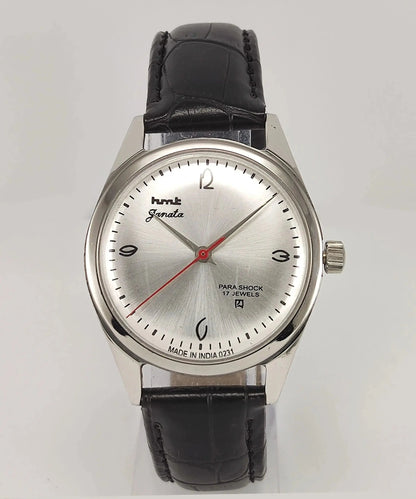 HMT Janata Para Shock 17 Jewels Silver Dial Mechanical Hand winding Men's Watch - Discover-Diamonds