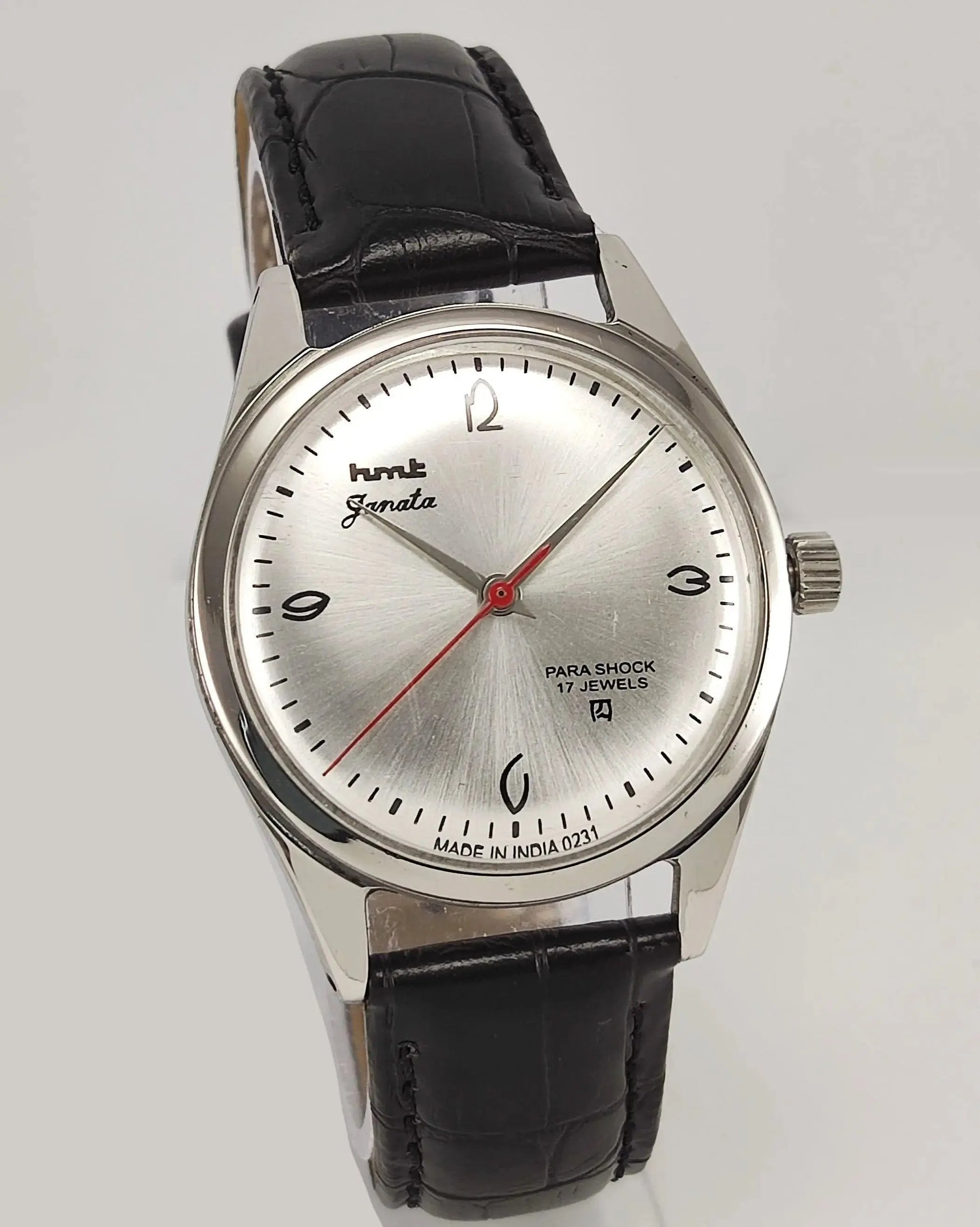 HMT Janata Para Shock 17 Jewels Silver Dial Mechanical Hand winding Men's Watch - Discover-Diamonds