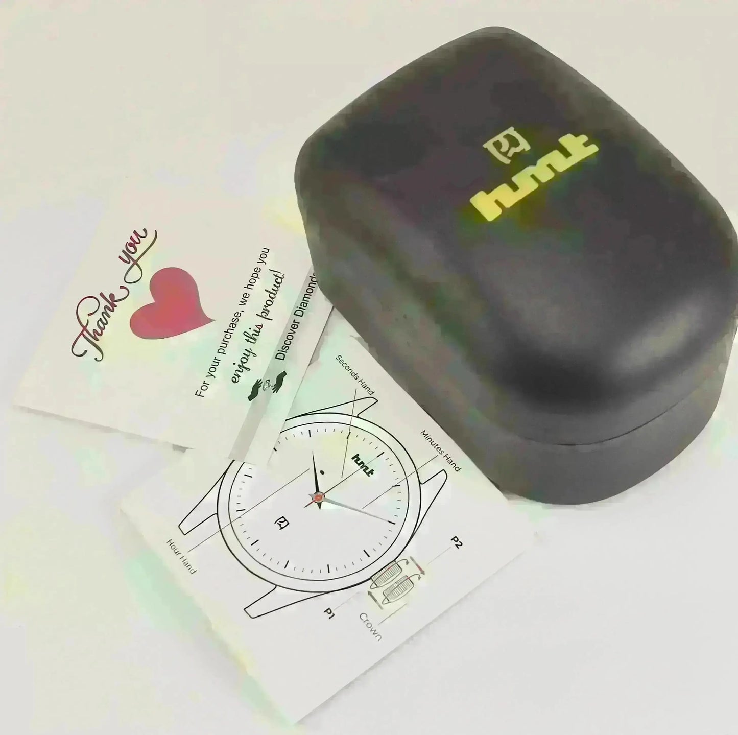 HMT Kohinoor Devanagari Font Green Dial 17 Jewels Para Shock Watch - Discover-Diamonds