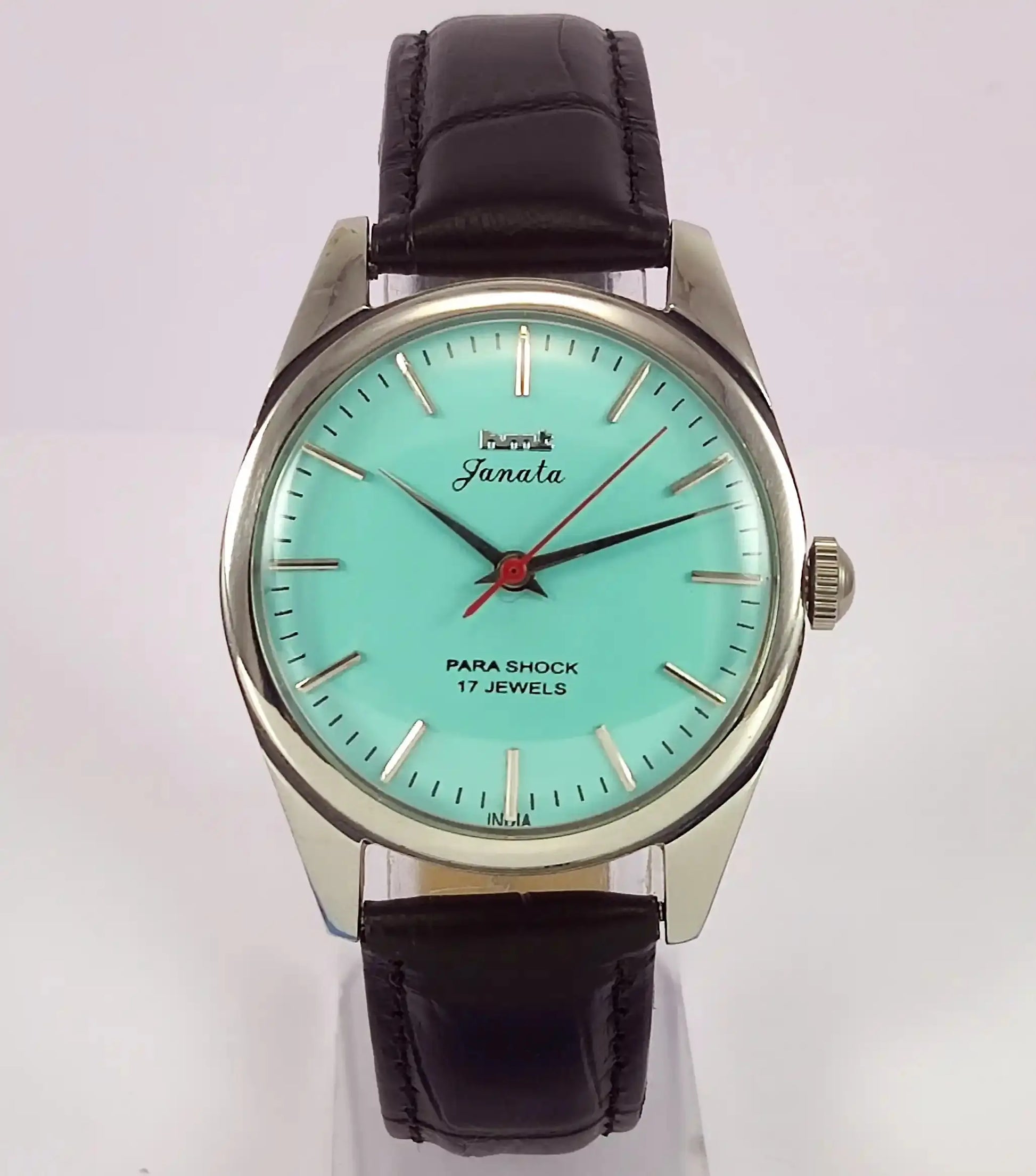 HMT Janata Para Shock 17 Jewels Turquoise Dial Handwinding Men's Watch Discover-Diamonds